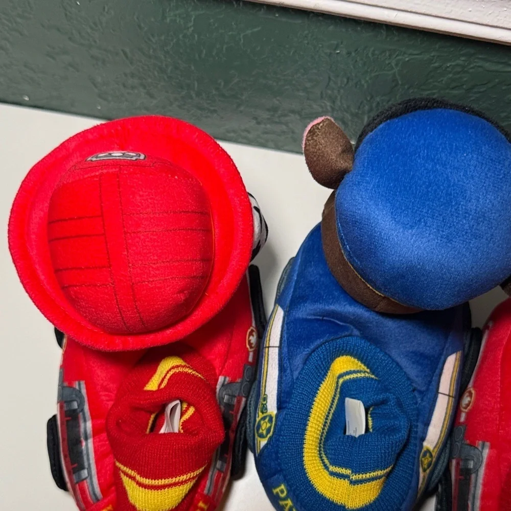 NEW! Paw Patrol Kids Toddler Plush Slippers Size 7/8